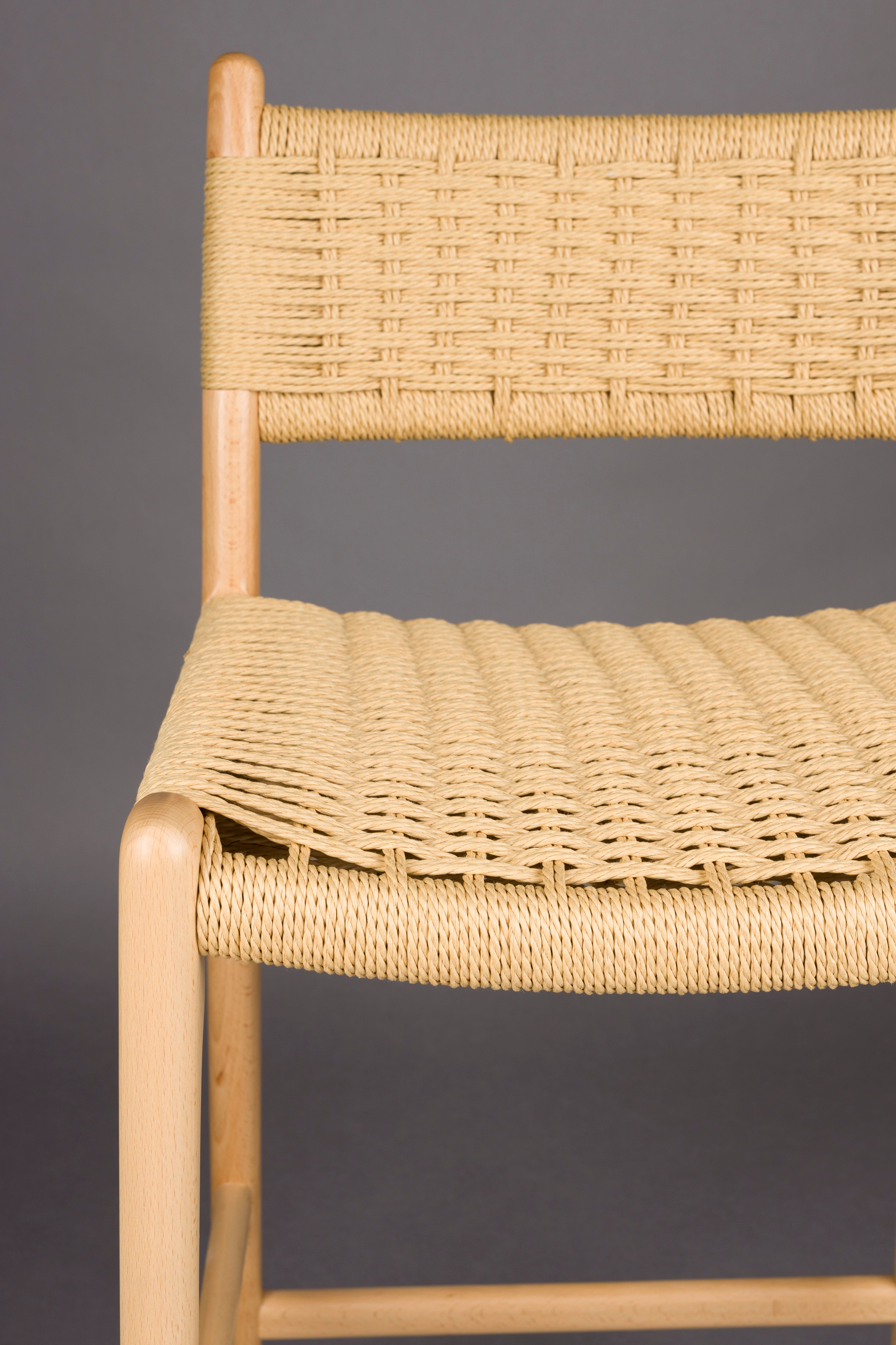 Dutchbone Cecile Natural Wood Counter Stool